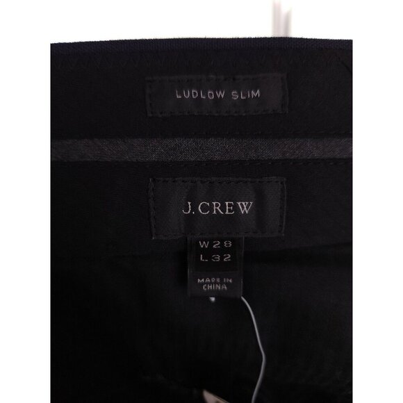 J. Crew Ludlow Slim Fit Traveler Suit Pant Size 28 S Mens Navy Italian Wool $250 - Picture 8 of 9